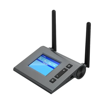

Wireless APTX Bluetooth 5.0 Transmitter Receiver LCD Display HD 2 in 1 for TV PC Car Low Latency 70M o Adapter