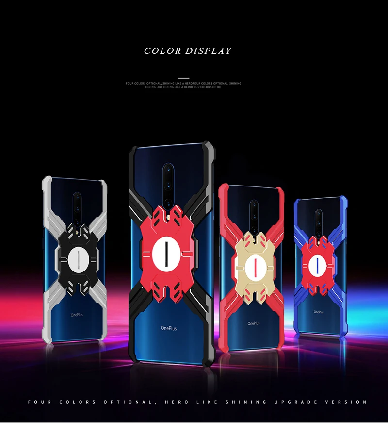 Для OnePlus 7 Pro Чехол Ультра Светильник Алюминиевый металлический защитный чехол для One Plus 7 роскошный механический рычаг бампер чехол для телефона