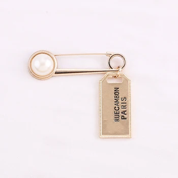 

Statement Brooch For Women Lady Party Pearl Brooch Boho luxury Brand Designer Ladies Elastic Brooch For Dress Fashion Jewelry
