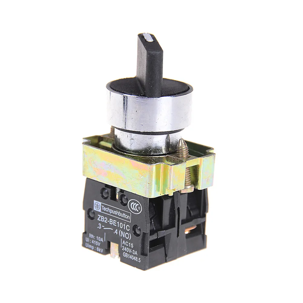 XB2-BD33C 600V//10A 3Position 2NO Maintained Toggle Select Switch 2Pcs