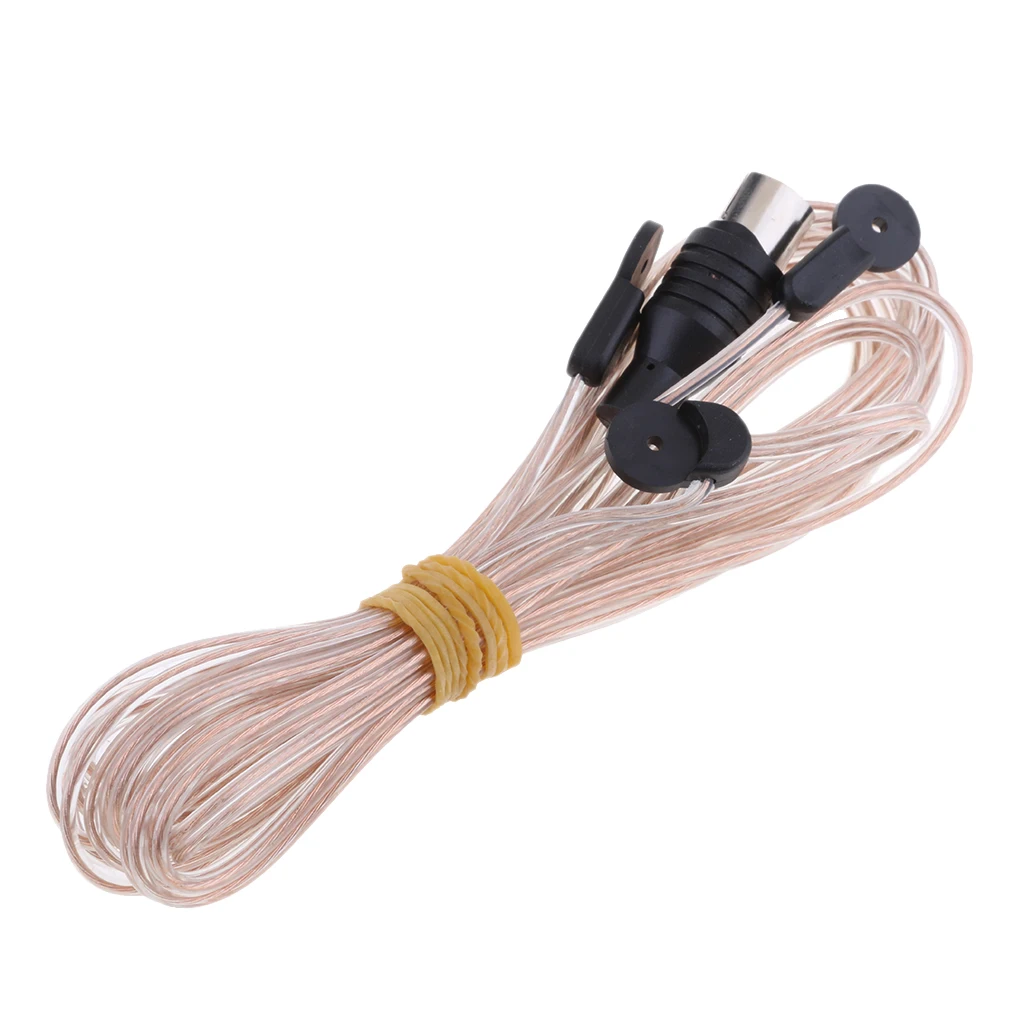 Indoor FM Dipole T Shape Antenna,Copper Aerial-HD Radio Female Pal Connector, 75 Ohm For Sony Chaine Stereo Receiver