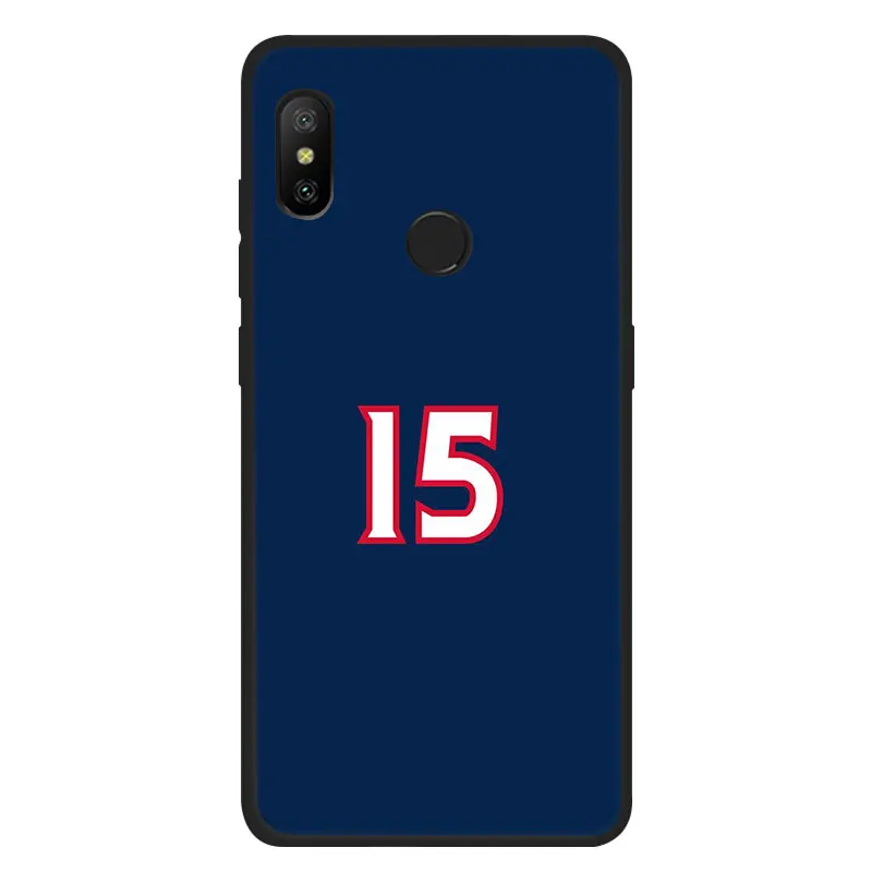 B9 Забавный Мягкий ТПУ чехол для телефона с номером баскетбола для Xiaomi Mi 8 9 SE A2 Lite 6 A1 2s Max 3 F1 9T CC9e A3 pro - Цвет: B9
