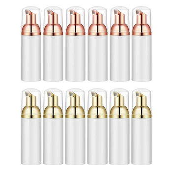 

50ML/1.7Oz Foam Bottle with Gold Pump, 6Pcs, Empty Travel Foaming Dispensers for Soap, Shampoo