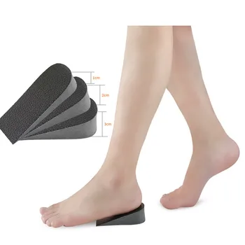 

1 Pair Breathable Half Insole Women Men Height Increase Inserts 1-3cm Unisex Sport Shoes Heel Pad Cushion