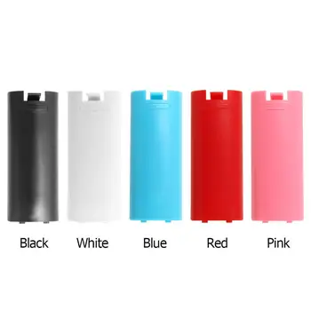 

Practical 5 Colors Battery Cover Case for Wii Wireless Controller Case Back Replacement Cover Gamepad Handle Battery Cases Cover