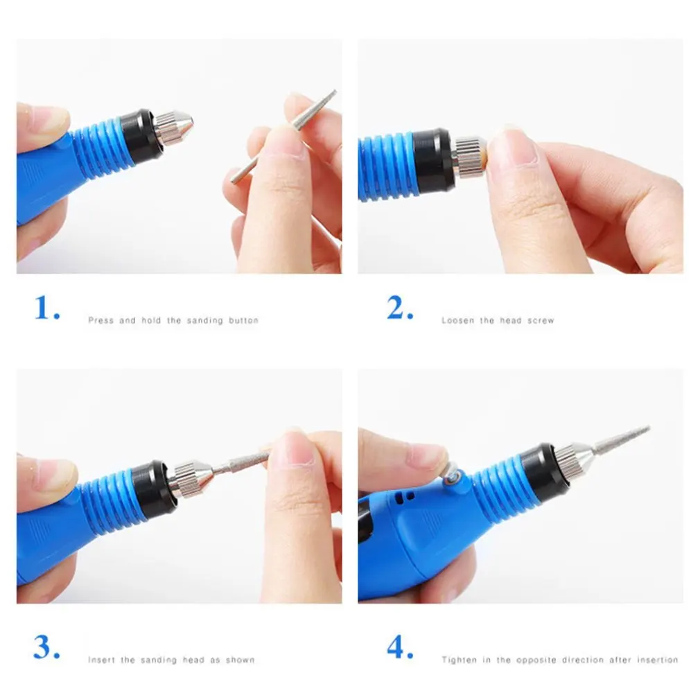 

Electric Drill Nail File Acrylic Art File Manicure Pedicure Portable Machine Kit Practical durable kit