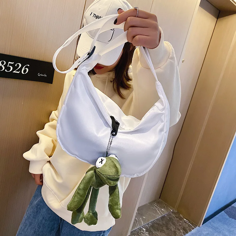 

New Arrival Bag Shoulder Korean-style Student Versatile Doll Bag INS Celebrity Style Canvas Bag Large Capacity Shoulder Bag Wome