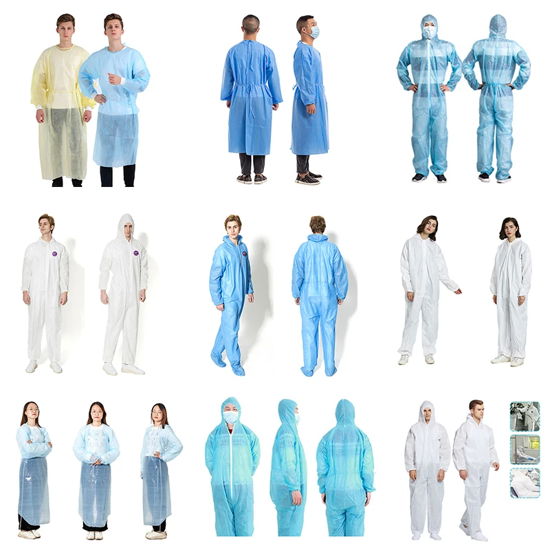 Unisex Sanitary Protection Jumpsuit Suit Zip Isolation Protective