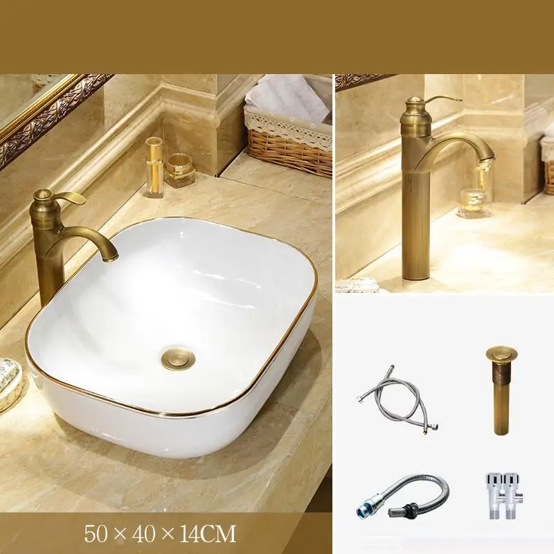 Version O Cuba Bagno Bacia De Lavagem Para Waschbecken Lavatorio Banyo Evier умывальник раковина для ванной Lavabo Pia Banheiro умывальник - Цвет: Version O