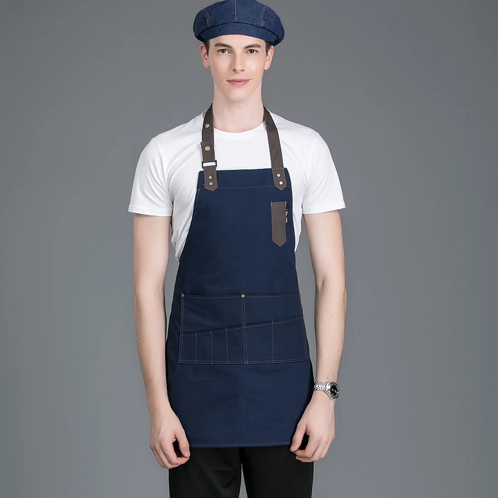 New high quality Breathable Chef apron kitchen Cooking Cafe Home cooking Cleaner Cake shop fried chicken counter Dinner party