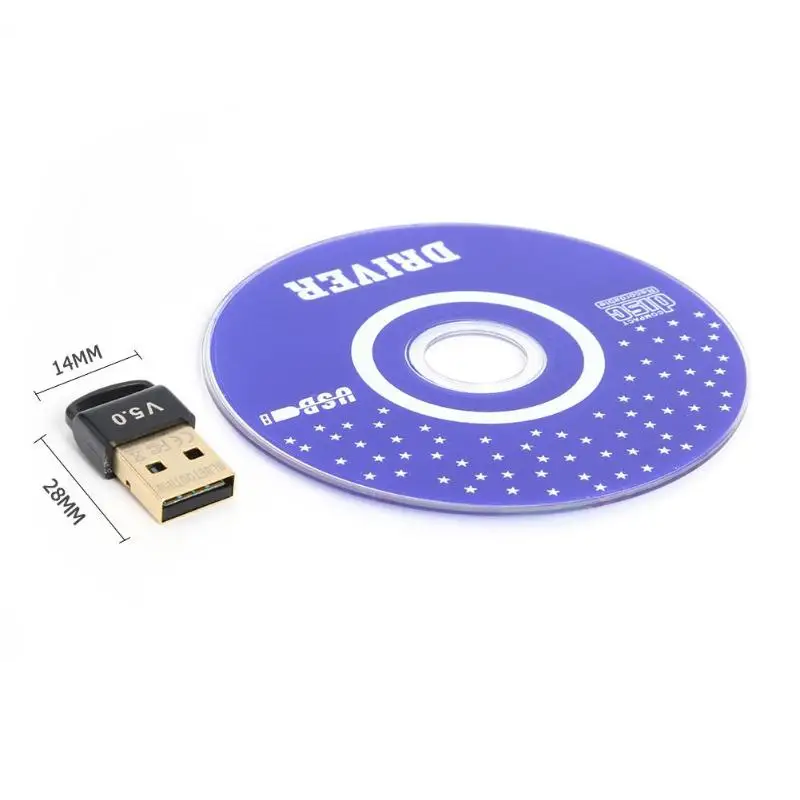 USB Bluetooth 5,0 адаптер передатчик приемник высококачественный пластик Прочный портативный музыкальный звук аудио ключ для ПК