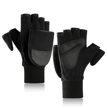 

Winter Warm Flip Gloves Men Women Sports Gloves For Cycling Camping Hiking Driving Fishing Mountaineering Skiing