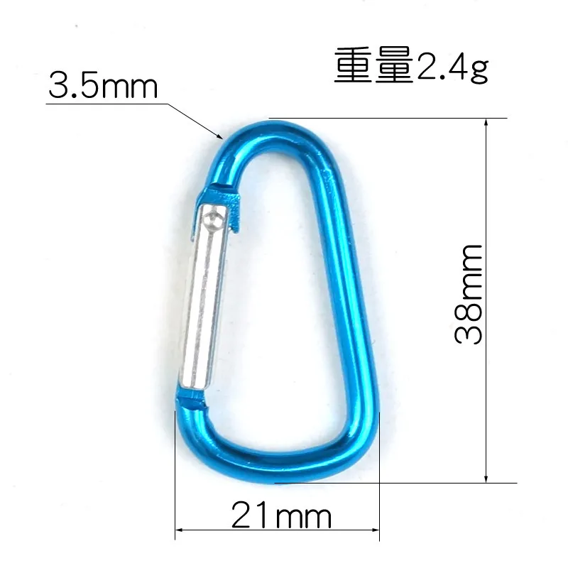 Алюминиевый сплав 4 d-типа рюкзак с карабином вешалка маленькие аксессуары ключ крюк соединение замок прямые поставки