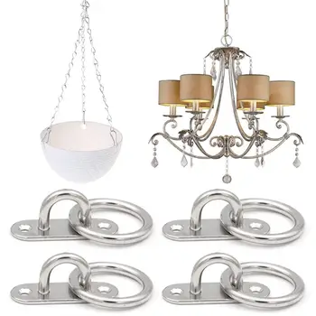 

Ceiling Wall Mount Hook Heavy Duty Pad Eye Plate 304 Stainless Steel for Yoga Hammocks /Boat