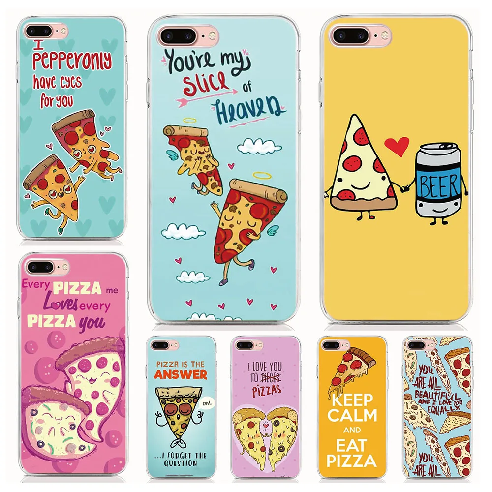 Pizza love on Tumblr Soft TPU Coque Phone Case For Wiko View 3 pro lite Max 2 Go XL / Sunny 4 Plus Cover | Мобильные телефоны и