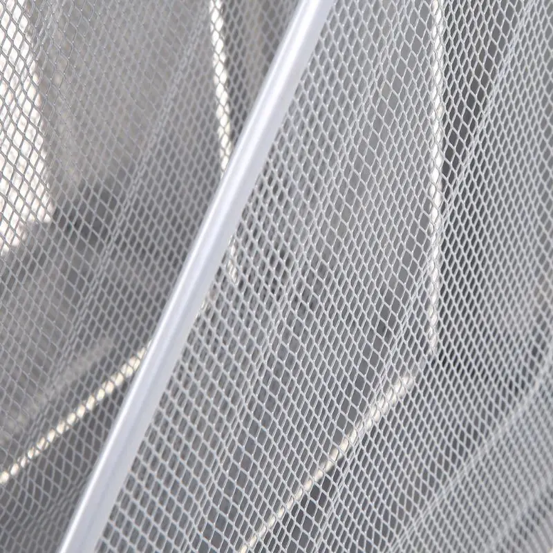 3 Column Metal Mesh Document Rack File Holder Letter Magazine Newspaper Tray for Home Office Desk Organizer Supplies LX9A