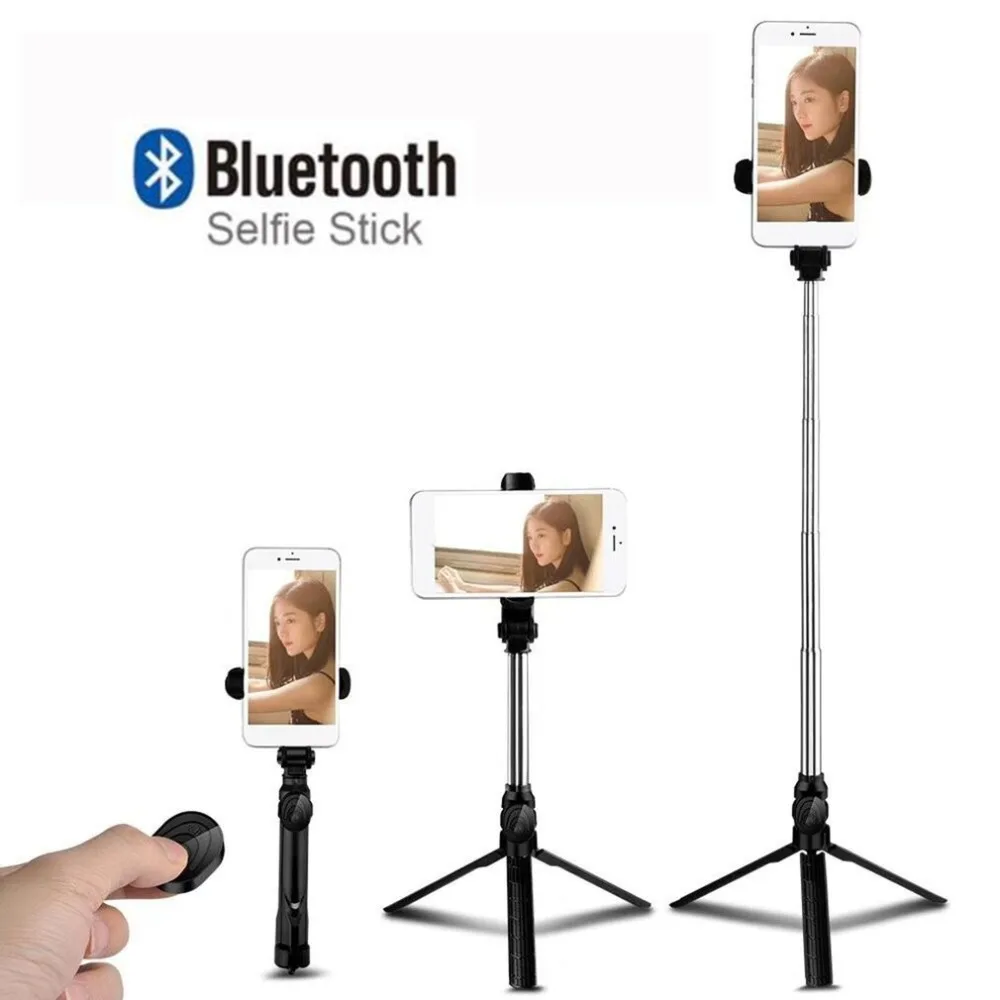 Мини-штатив, монопод, селфи-палка, Bluetooth, беспроводная, с кнопкой, Pau De Palo, селфи-Палка для iphone 6, 7, 8 plus, Android