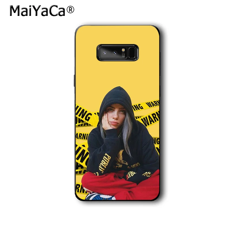 MaiYaCa Billie Eilish Горячая музыка певица звезда чехол для телефона для samsung обратите внимание на возраст 3, 4, 5, 7, 8, 9, 10 pro A7 A10 A40 A50 A70 J7