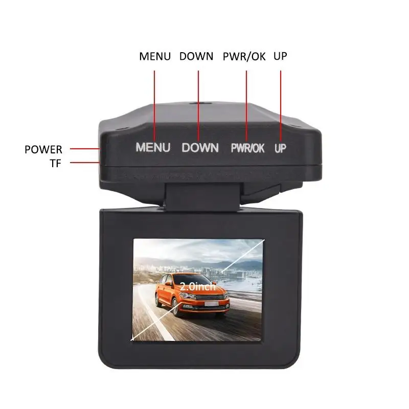 Складная Автомобильная dvr камера Dash cam HD 1080P Авто видео регистратор рекордер 120 градусов широкий угол парковки монитор 4 светодиодный камера s