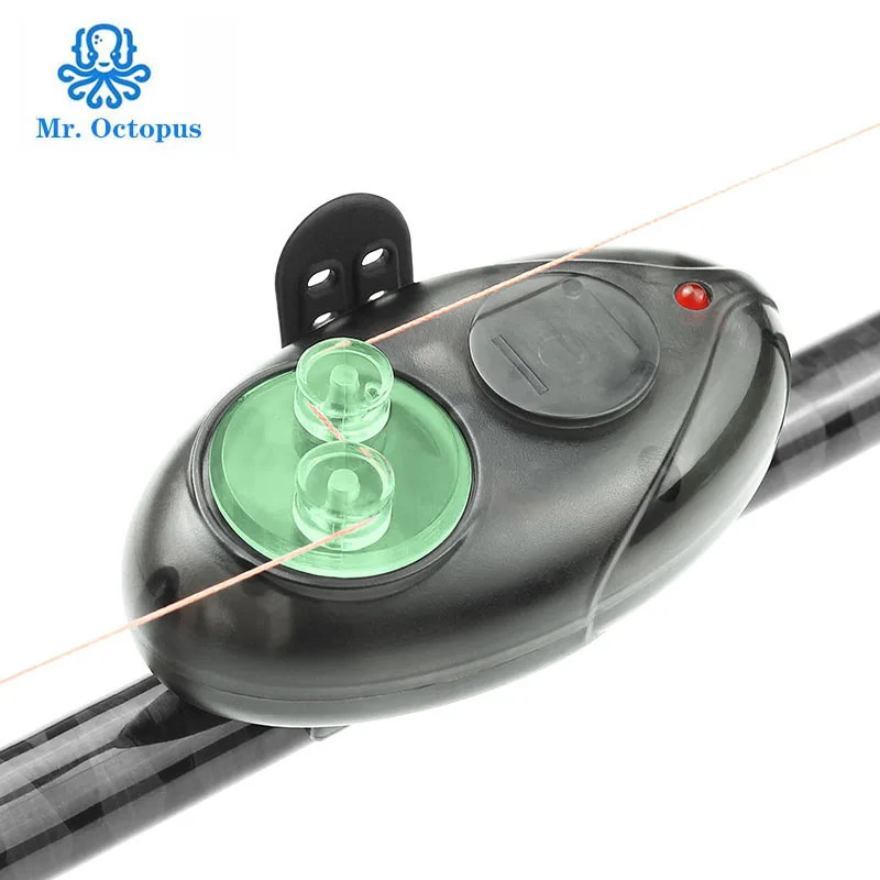 

1pcs Electronic Bite Fishing Alarm LED Light Indicator Wireless Buffer Black Sound Alert Carp Night Fishing Bite hook alarm