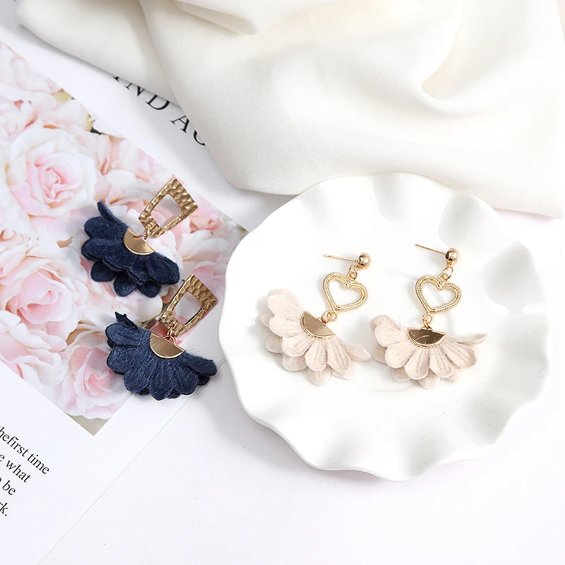 自制花朵流苏吊坠diy手工制作耳钉耳环耳夹成人材料包布艺配件 图片_高清大图 - 阿里巴巴 - 1 (3)