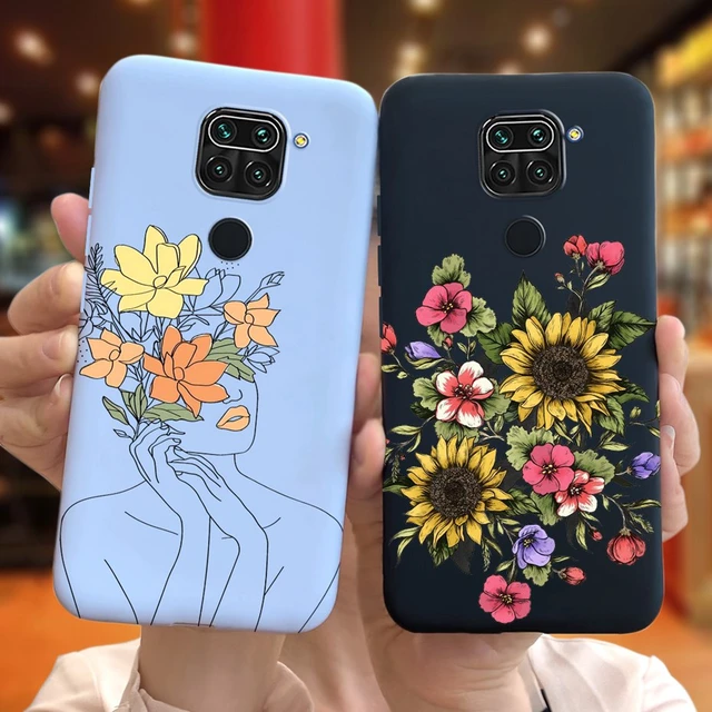 For Xiaomi Redmi Note 9 Case Luxury Sunflower Lavender Silicon Phone Back  Cover Case For Redmi Note 9 Pro Max 9s Note9 Soft etui