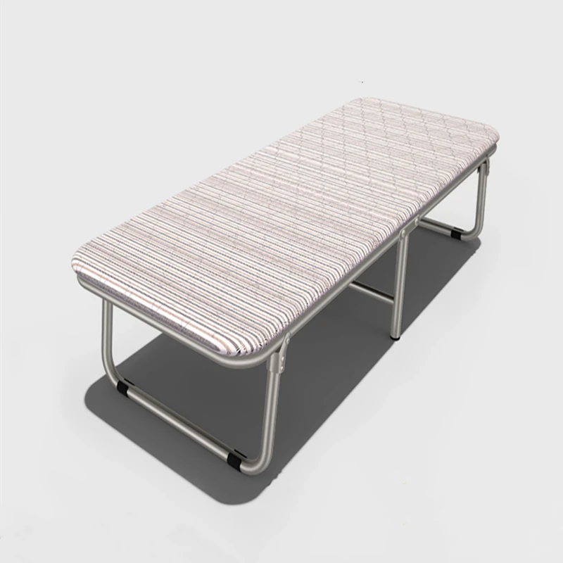

Folding Bed Single Household Adult Lunch Break Lounge Chair Office Simple Hard Board Wooden Bed Portable Nap