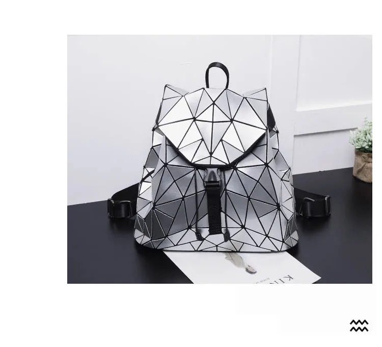 stylish backpacks for laptops Irregular Geometric Triangle Sequin Backpack Women Bagpack Fashion Female Backpacks for Girls rugzak back pack stylish backpacks for moms