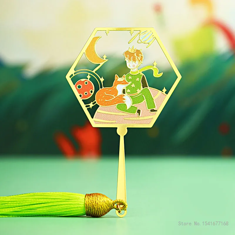 The Little Prince Chinese Style Forbidden City Cultural and Creative Group Fan Bookmarks Send Friends Souvenirs, Home Decoration