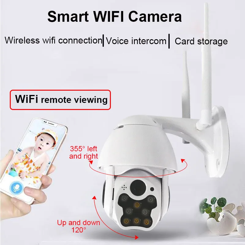 WiFi PTZ купольная камера 1080P Безопасность IP ИК камера ночного видения панорамирование 2-Ways аудио смарт-Камера мебель: беспроводной пульт# G20