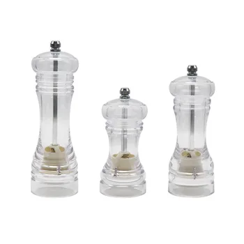 

Acrylic Salt Pepper Mill Grinder Manual Pepper Grinder Salt Spices Mill Shaker Kitchen Seasoning Pepper Mill Tools