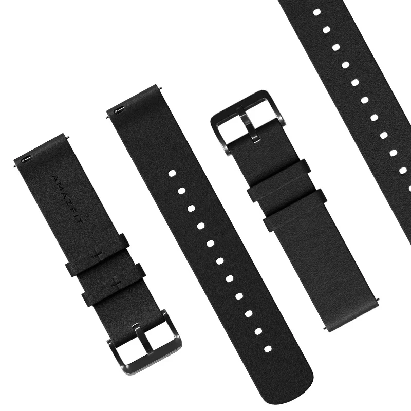 

for Amazfit bip midong bio lite Leather Watch Strap 20mm Band Bracelet