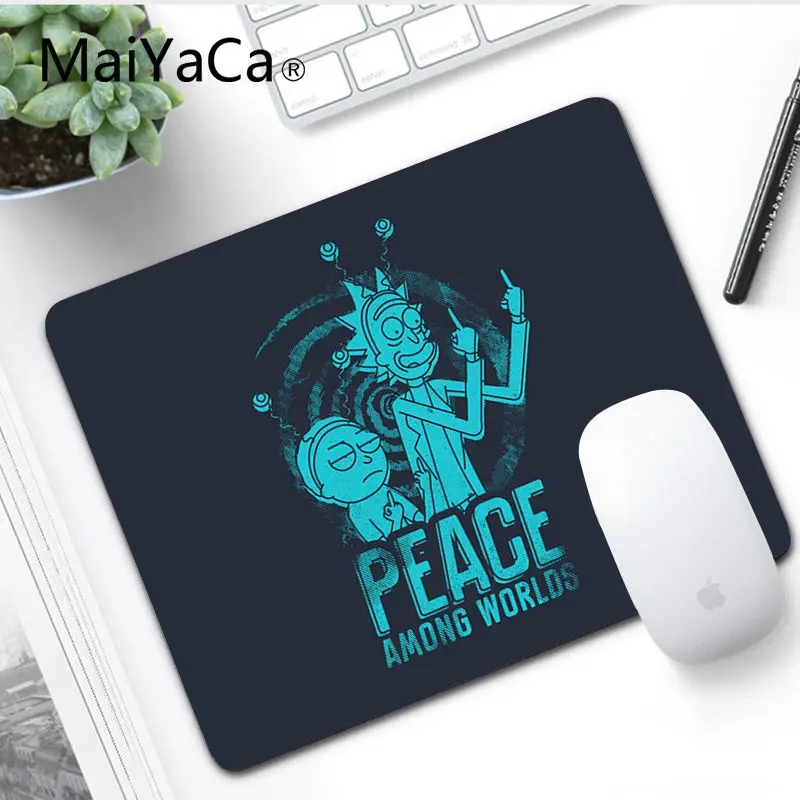 No LockEdge 20x25cm MaiYaCa дизайн Рик и Морти высокоскоростной коврик для мыши ноутбук игровой коврик для мыши Коврик для мыши игровой коврик для мыши - Цвет: No LockEdge 20x25cm