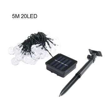 

Solar LED Ball String Light 5M 7M Waterproof Fairy Lights Christmas Wedding Garland Garden Lawn Tree Decoration
