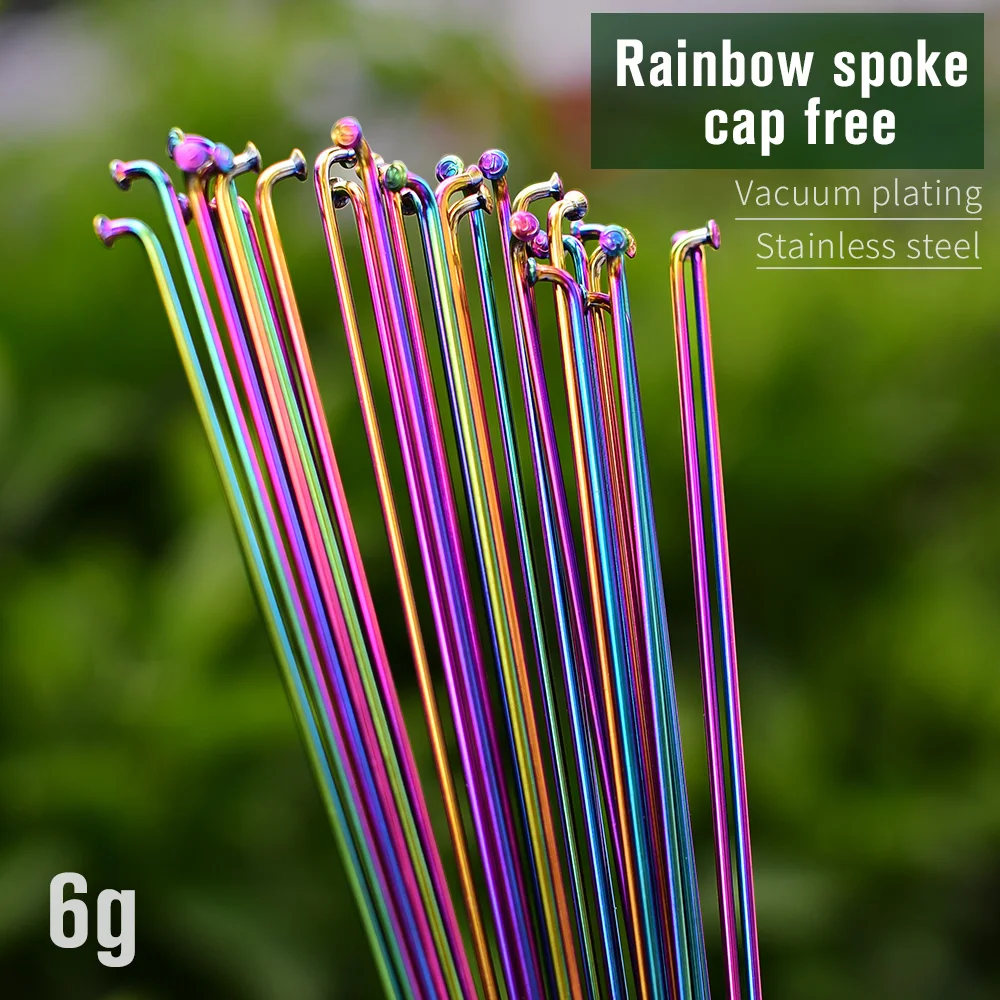Bicycle Spokes Bicycle Spoke Wire Rainbow 26 27.5 29 Inch Mountain / Road Bike 304 Stainless Steel 14G 259/261/271/273/291/293MM Raios Rays