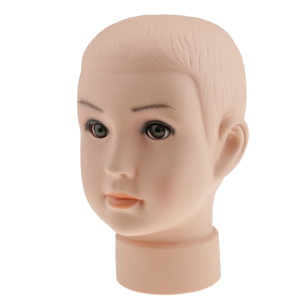 Baby Boys Children Mannequin Child Manikin Head Kid Model For Hair Wig Hats Mould Stand Display Training 10 Inch