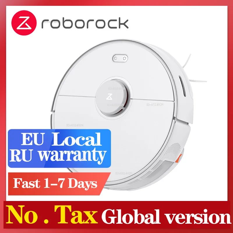 (21 $ код = VQ6HQDI4TI5O)Roborock S5 MAX робот Швабра пылесос международная версия с E Tank Lidar XIAOMI
