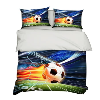 

3D Sports Bedding Set Printed Fashion Pillowcase Duvet Cover Sets 3pcs Home Textile Family Bed Sets Bed Linings