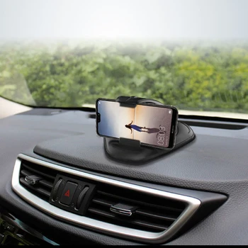 

Universal Clip On Car Cellphone Holder HUD GPS Dashboard Mount Non-slip silicone Stand for 4 to 5.8 inch mobile phones, PDA MP4