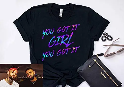 Вы получили это платье без рукавов для девочек руководство Chris Brown рубашка Chris Brown футболка Дрейк футболка милые Дрейк рубашка Chris Brown Тройник