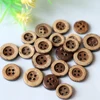 10mm - 20mm 4 holes Wide Edge Coconut Sewing Buttons for Clothing Baby Kids Cotton Linen Craft Decorative Accessories C0201-003 2