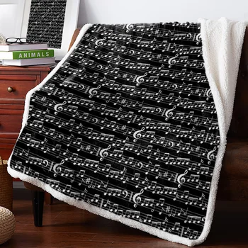 

Music Tune Clef Musical Notes Throw Blankets Personalized Blankets Bedclothes