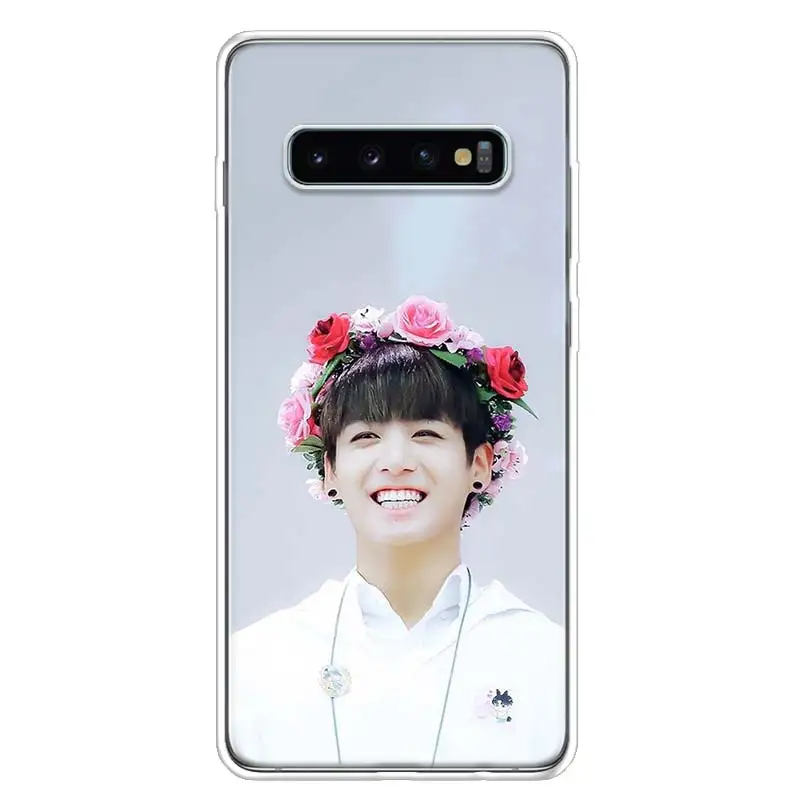 Jungkook Kpop крышка чехол для телефона для samsung Galaxy S10+ Note 10 9 8 S9 S8 J4 J6 J8 плюс S7 S6 корпус под плетенную сумку