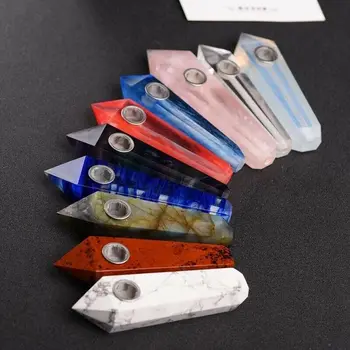 

Natural quartz crystals smoking pipes mineral gemstones spiritual healing for gifts