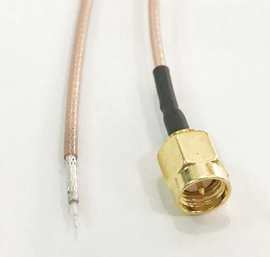 10 шт. SMA штекер PCB разъем припоя Pigtail RG178 кабель 50 Ом для wifi беспроводной низкой потери 10 см 15 см 20 см 30 см