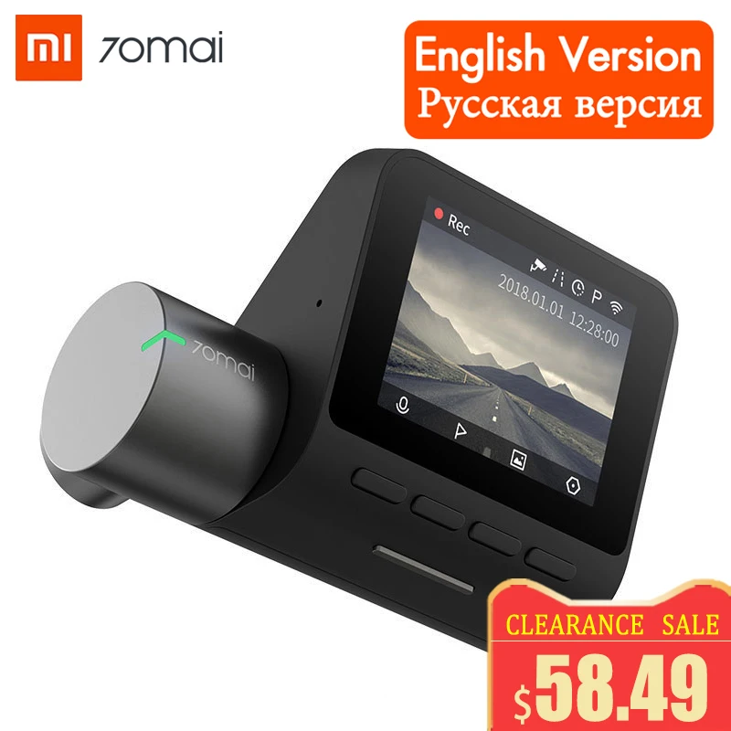 

Xiaomi 70Mai Pro Dash Cam 1944P GPS ADAS Car DVR Camera Wifi Night Vision Parking Monitor English Voice Control Video Recorder