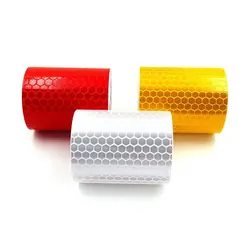 Bande réfléchissante autocollante pour vélo et voiture, 5cm x 100cm, pour la sécurité routière, Protection des piétons, 1 rouleau 