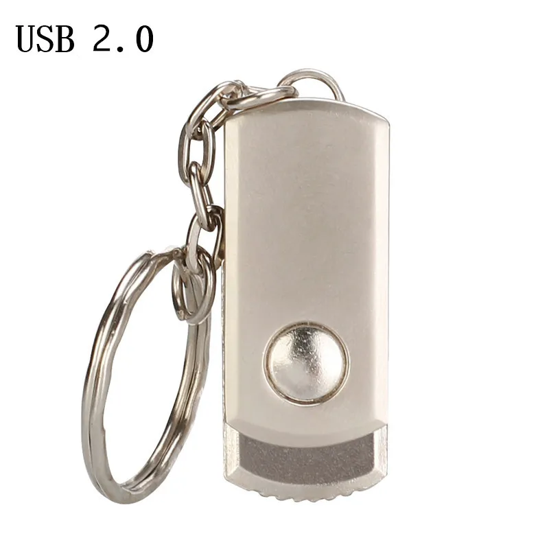 Silver Usb флеш-накопитель 32 ГБ Usb диск 128 ГБ мини металлический USB 2,0 браслет ручка-накопитель 4 ГБ 8 ГБ 16 ГБ Флешка 64 Гб Память USB 128 ГБ - Цвет: Silver
