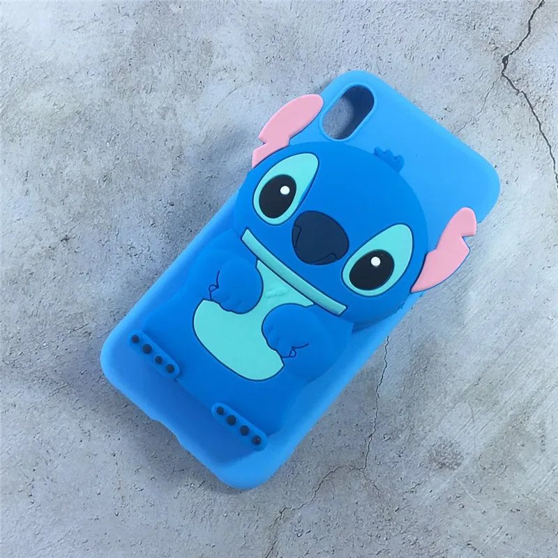 3D P Smart силиконовый чехол Минни totoro stitch Sulley чехол с единорогом кожи для huawei P Smart