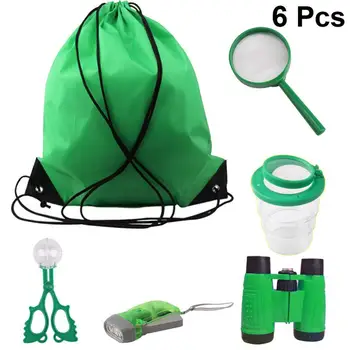 

6pcs Toys Kid Camping Outdoor View Magnifying Glass for Girl Boy